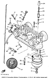 Plunger, Starter 1990 PHAZER II (PZ480P) 8G8-14171-00-00