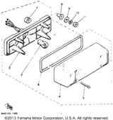 Base, Taillight 1988 XLV (XL540M) 8K4-84711-00-00