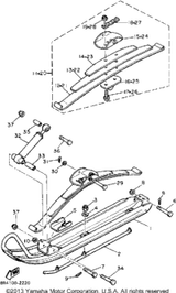 Saddle 1 1987 BRAVO (BR250L) 8G6-23766-00-00