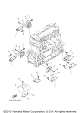 Bracket 1 2011  FX HO (FY1800K) 6BH-41661-00-94