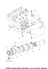Pipe, Tail 2022  VX CRUISERWITH AUDI (VX1800BX) 6BH-14784-01-00