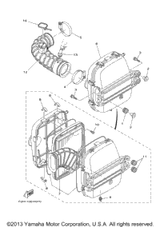 Air Cleaner Assy 2011  FX HO (FY1800K) 6S5-E4410-01-00