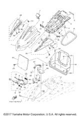 Lid, Engine Room (Purw) CRUISER 2018  VX CRUISER VX1050BT VX DELUXE (VX1050AT) F2X-U517B-00-P2