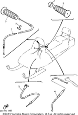 Cable, Brake 1992 ENTICER II LT (ET410TRS) 89X-26340-00-00