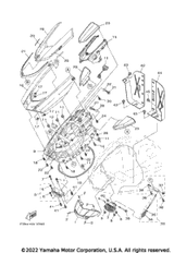 Lid, Engine Room (Purw) FOR RED 2021  FX CRUISER SVHO (FC1800AW) F3X-U517B-00-P0