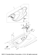 Cover, Seat 1 2010  VX SPORT (VX1100J) F2N-U371B-00-00
