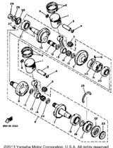 Gear, Pump Drive 1980 SR540D 8K2-13178-00-00