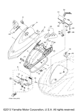 Lid, Engine Room (Dpbm11) 2012  VX SPORT (VX1100CL) F2N-U517B-10-P4