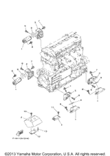 Bracket 1 2009  FX SHO (FX1800HK) 6S5-41661-00-94