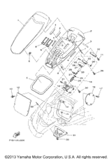 Hinge, Lid 2004  FX High Output (Cali) (FX1100CC) CA F1B-6517D-00-00