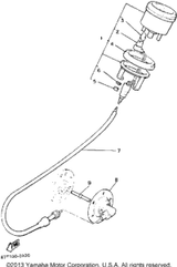 Speedometer Cable Assy 1992 BRAVO T (LONG TRACK) (BR250TS) 8Y8-83550-00-00