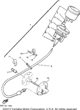 Speedometer Cable Assy 1992 BRAVO (BR250S) 8Y8-83550-00-00