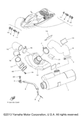 Thru-Hull,Exhaust 2008  GP1300-G E F0D-67565-01-00