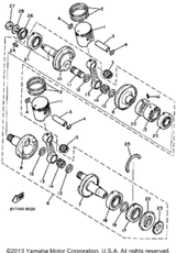Piston Ring Set (050Mm O/S) ALTERNATE PART 1985 XL-V (XL540J) 8R6-11601-20-00