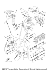 Cable, Nozzle Control 3 YMUS 2000  SUV1200 (SV1200Y) GU5-U153E-00-00