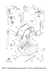 Tank, Fuel 2012  FX HO (FB1800L) F2S-U7711-01-00