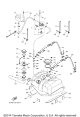 Tank, Fuel 2015WAVERUNNER V1 SPORT (VX1100DP) F2S-U7711-02-00