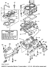 Head, Cylinder 1 1990  SUPER JET (SJ650D) 6R7-11111-00-94