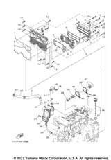 Oil Cooler Assy 2022  DELUXE (EX1050AX) 6EY-13470-01-00