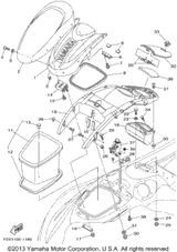 Visor YMUS(USA) 2001  GP800R (GP800AZ) F0X-U515N-00-00