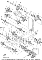 Rear Axle Comp 1995 VMAX 500 LE (ELEC START) (VX500EV) 8L8-47520-01-00