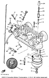 Switch, Carburetor 1990 PHAZER II (PZ480P) 87S-8259A-00-00