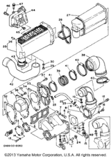 Muffler 2 1996WAVE RUNNER III (WRA650U) 6R7-14721-00-9M