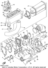 Muffler 2 1999  SUPER JET (SJ700AX) 6R7-14721-00-9M