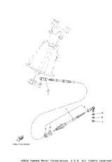 Cable, Steering 2021  VX-C (VX1050GW) F4N-61481-00-00