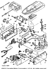 CDI Unit Assembly 1993WAVE RUNNER III (WRA650R) 6M6-85540-01-00