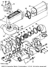 Muffler 1 1993WAVE RUNNER III (WRA650RA) 6R7-14711-00-9M
