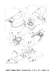 Double Seat Assy FOR BLUE 2019  GP1800R (GP1800U) F2W-U371A-51-00
