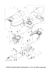 Double Seat Assy FOR BLUE 2019  VXR (VX1800AU) F2W-U371A-51-00