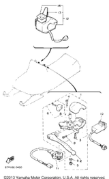 Lever Holder Assy (Left) 1990 VK540 (VK540EP) 88R-W8291-00-00