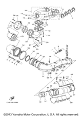 Pipe, Exhaust 3 2006WaveRunner FX (FX1000E) 60E-14631-00-94