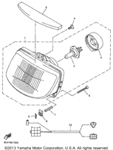 Cord, Headlight 1998 VMAX 500 XTC (VX500XTCB) 8CX-84359-00-00