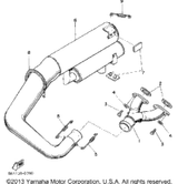 Exhaust Pipe Assy 1 1988 SRV (SR540M) 8K4-14610-00-00