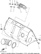 Gate, Steering 1992 BRAVO T (LONG TRACK) (BR250TS) 83Y-23871-00-00