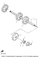 Axle, Front 1997 VMAX 600 XTC (ELEC START) (VX600XTCEA) 8CR-W4751-00-00