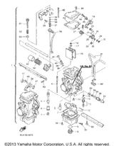 Carburetor Assembly 1995 VMAX 500 LE (ELEC START) (VX500EV) 8AB-14100-02-00