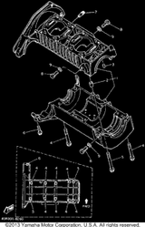 Crankcase Assy 1993 VK540 II (VK540ET) 8H8-15100-02-00