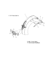 Fender, Rear 2014 Boardwalk All Options (V14Rb36) Victory # 1018402-266