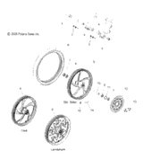 Asm., Wheel, Front, Billet [Incl. 7, 8, 10, 11, 15] 2009 Jackpot/Ness Jackpot All Options (V09Xb36/Xc36) Victory # 1521032-405