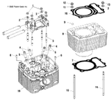 Head, Cyl, 2 Mach (See Footnote) (Incl. 1-5 And Shaft/Rocker Arm) 2000 Sport Cruiser (V00Cs15Dc) Victory # 3021092