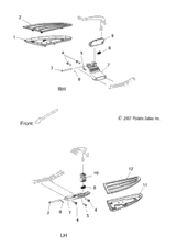 Victory Support, Floorboard 2010  Vision Tour Premium/Ness/8 Ball All Options (V10Sd36/Sc36/Vb36) 5135045
