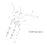 Victory Asm., Riser, Handlebar, Chrome 2012  Jackpot All Options (V12Xb36) 1823275-156