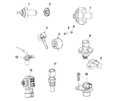 Victory Switch&Key Asm,Ignition (Incl. Seat Lock, Fork Lock, Ignition Switch, Seat Lock Latch) 2000  Standard Cruiser (V00Cb15Dd) 4010135