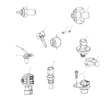 Victory Switch&Key Asm,Ignition (See Footnote) (Incl. Rear Seat Lock, Fork Lock, Ignition Switch) 1999  Standard Cruiser (V99Cb15Daz) 4010135