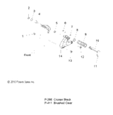 Victory Support, Footpeg, Black, Lh 2012  Highball (V12Wb36Na) 5136080-266