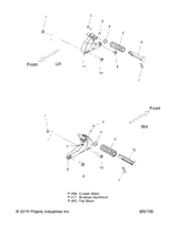 Victory Support, Footpeg, Lh, Lo, Black [8 Ball] 2015  Hammer 8 Ball/Sport Intl (V15Ha36/Hr36/Hs36) 5136080-266